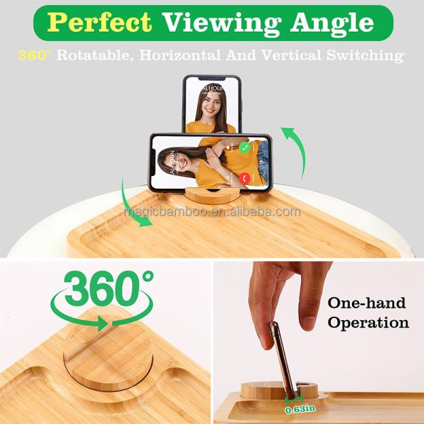 Countertop Serving Bamboo Platter Tray Plate Dish Rectangle