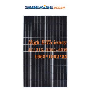Roof 1669*1002*35mm 41.30V 330W Mono Panel Solar