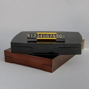 Gold price tags with Metal Base and plastics letters