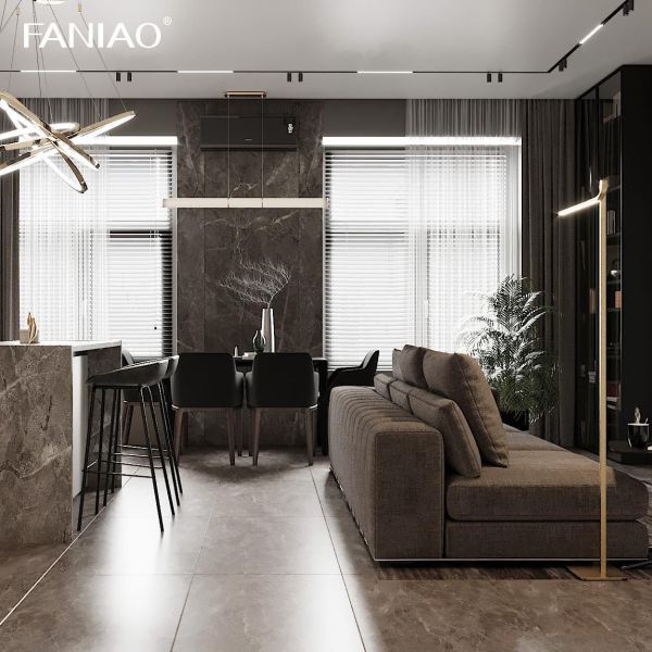 Modern Import Pullout Oak Wood Solid Wood Grain Kitchen Cabinets with Island