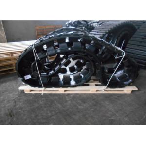 Black Color Paver Rubber Tracks Customized Size With Less Vibration