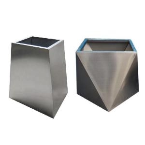 Flower pot rectangular metal stainless steel flower planter