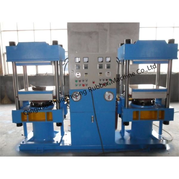 Buy 300 Ton Duplex Curing Press / Twin Rubber Vulcanizing Press at wholesale prices