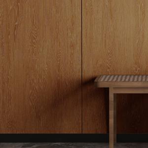 9mm Thickness Glazed Porcelain Slab for Floor / Wall Finish Glazed Wooden Look