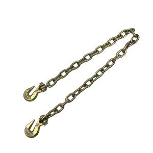 2t Working Load Limit Zinc Plated G70 Binder Chain With 2 Clevis Grab Hook