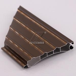 Bronze Roller Shutter Aluminium Profile Electrophoresis Surface Treatment