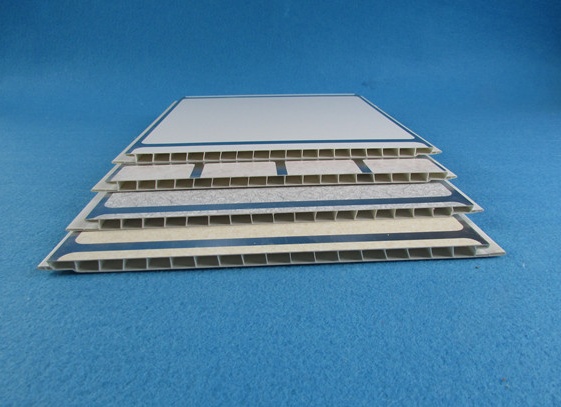 PVC Paneling Plastic Garage Ceiling Panel Used Extruding Hot Stamping