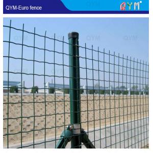 Green PVC Welded Wire Steel Mesh Euro Fence