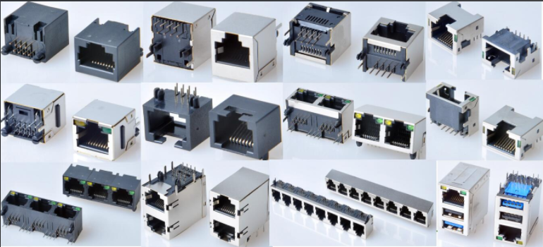 8p8c RJ45 Ethernet Connector 1x1 Ports Female RJ45 Jack Without Magnetics