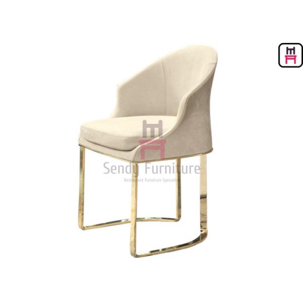 Buy No Foldable Hotel Restaurant Chairs Stainless Steel Frame Comfortable Modern Style at wholesale prices