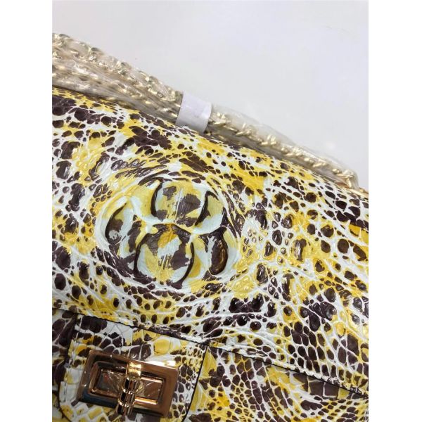 Authentic Crocodile Skin Women Flap Bag Genuine Alligator Leather Lady Colorful Chain Purse Female Single Shoulder Bag