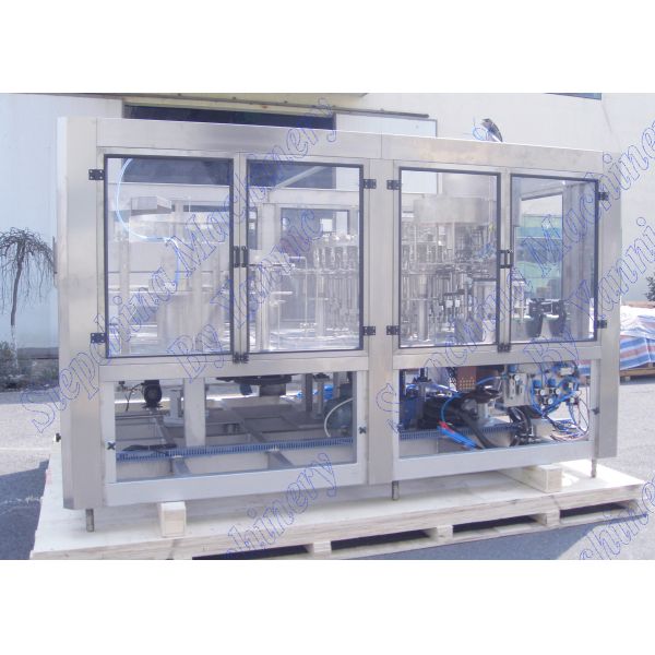 Automatic Operated Liquid Filling Machine / Water Bottling Plant Machine