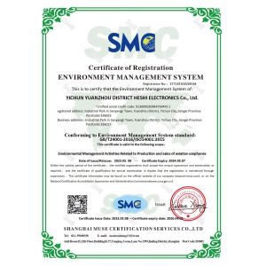 Yichun Yuanzhou District Heshi Electronics Co., Ltd. Certifications