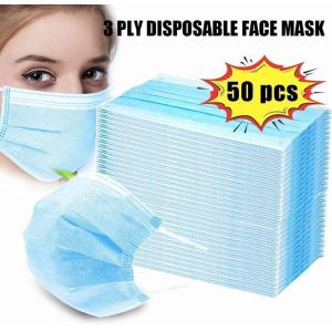 Sanitary Disposable Earloop Face Mask Adjustable Nose Bridge Reliable