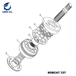 Travel Motor Repair Parts Kit for Bob 337 Mini Excavator