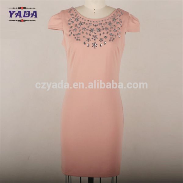 Crystal beads new style office prom fashionable big size evening dress dresses for women