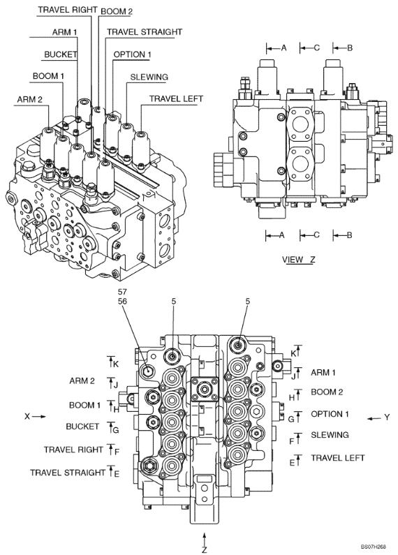 LS30V00009F1 Kobelco SK485-8 SK450-8 SK460-8 Hydraulic Control Valve Construction Machinery Parts