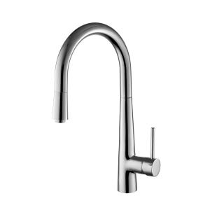 China Polished Commercial Sink Mixer Tap / Brass Kitchen Basin Water Tap , on sale