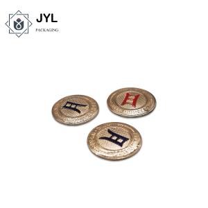 Zinc Alloy Embossed Metal Sticker Labels Multipurpose Practical