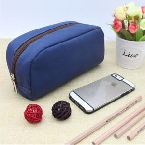 Factory direct wooden pen box case for school canvas wool felt wooden pen case