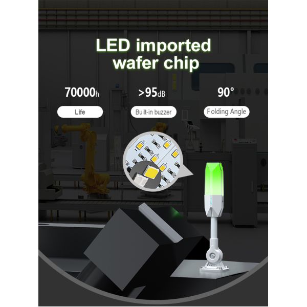 DC 24V Beacon Tower Light PC Lampshade Alarm Signal Indicator Warning