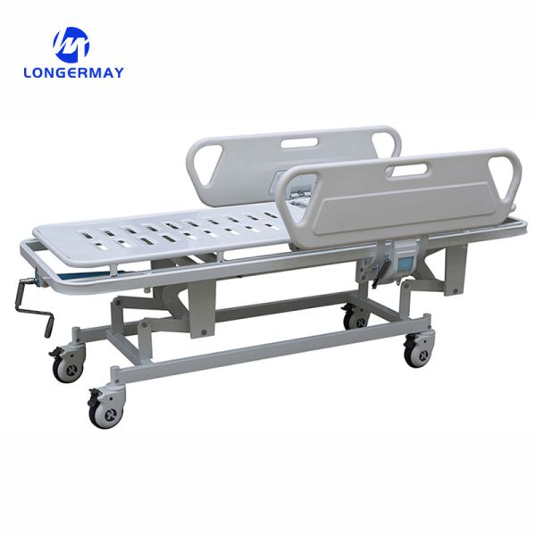 Economic Stainless Steel Multifunction Adjust Manual Transport Emergency Medical Patient Trolley Supplier