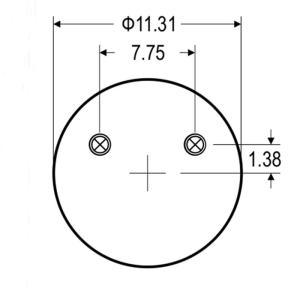 Pneumatic Actuator Contitech FT 530-35 456 Air Spring Bellow Firestone W01-358
