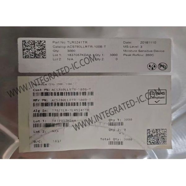 Buy ACS780LLRTR-100B-T Sensor IC High-Precision Linear 50A Current Sensor IC at wholesale prices