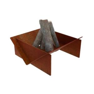 Quality Detachable Corten Steel Firepit GN-FP-333 Outdoor Heating Natural Rusted for sale