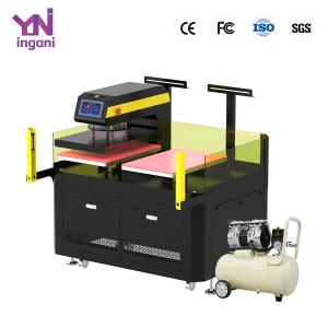 Double Station Fully Automatic DTF Heat Transfer Film Heat Press Machine