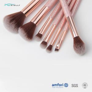 Eco Friendly Plastic Handle Synthetic Hair Makeup Brush For Cosmetic