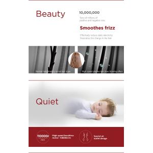 3 Gear Settings Hair Blow Dryer With Diffuser 1800w Professional Negative Ionic