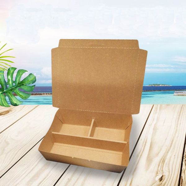 Buy Food Paper Box Multi-Lattice Dining Box at wholesale prices