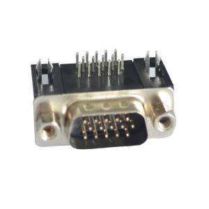 Customized 15 Pin DB D SUB Connector Male Straight Max Contact Resistance