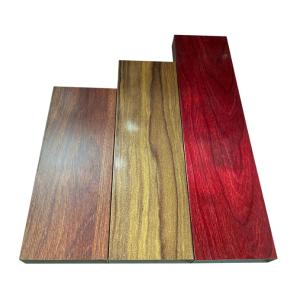 Wood Grain Aluminum Square Tube External Wall Aluminum Profiles Partition