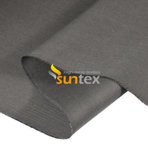 High Silica Fiberglass Fabric Coated Silicone / PU / Acrylic / Vermiculite Heat