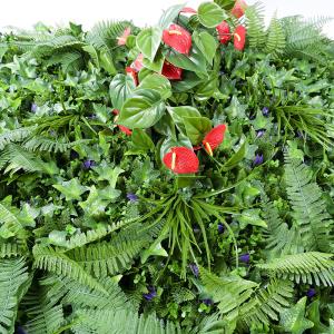 Indoor Artificial Plants Live Boxwood Hedge Wall 35mm Plastic