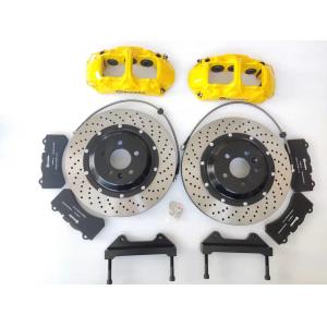 Tesla 3 LR 20 Inch Front 6 Pot Brake Kit Yellow GT6 Caliper 380x34