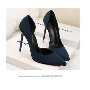 ZM020 8915-3 Korean Style Fashion Simple Stiletto High-Heeled Suede Thin,