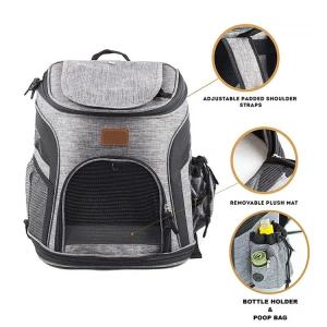 Expandable Travel Carry Pet Carrier Backpack Airline Approved
