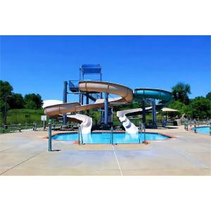 Outdoor Water Park Swimming Pool Thrilled Slide For Adults