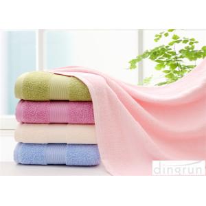 Quality Comfortable Satin Cotton Bath Towels For Hotel / Home 400-600gsm for sale
