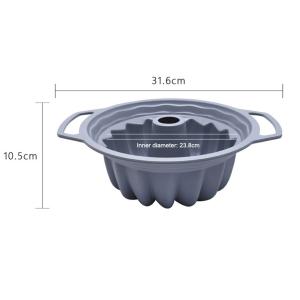 Anti Scalding Handle Flower Design Silicone Cake Pan