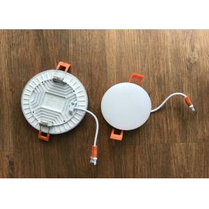 Frameless 6000K Square LED Slim Panel Light , High Lumen LED Round Ceiling Light