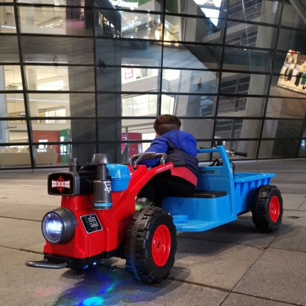 PP Plastic Ride On Electric Pedal Mini Electric Tractor Car for Children Aged 8-13