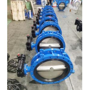 Large Size DN100-DN2600 DI Ductile Iron Double Eccentric Flanged Butterfly Valve