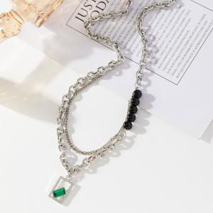 Quality Fashion Double Layer Necklace Statement Necklace For Women Jewelry Gifts for sale