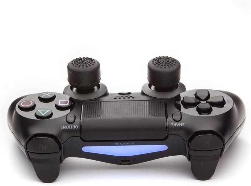 Protective Analog Stick Grips Covers Skins For Xbox One PS 5/4/3/2 / Controller Best Slim Grips For Gaming - Black (8 Packs)