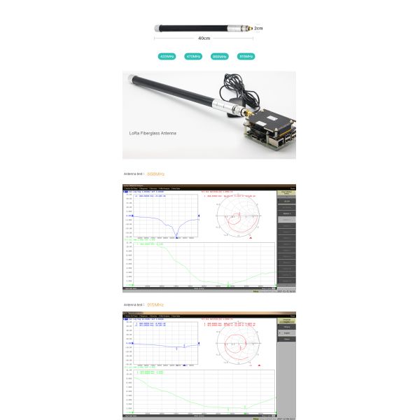 High Quality 6dBi 433Mhz 470Mhz 868Mhz 915Mhz Fiberglass LoRa Antenna