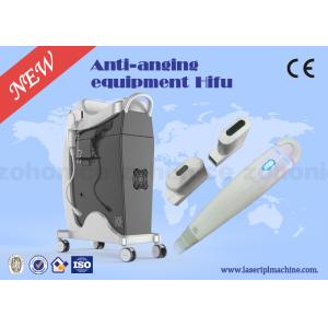 Skin Tightening / Face Lifting HIFU Machine Vertical 7MHz / 4MHz With Transducer
